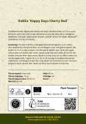 Tarhadaalia ''Happy Days Cherry Red'' 1 kpl