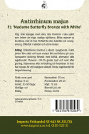 Leijonankita F1 'Madame Butterfly Bronze with White', Ainutlaatuinen Leijonankita, jossa on suuret kerrotut kukat lämpimän korallin ja aprikoosin.