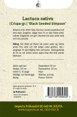 Lehtisalaatti 'Black Seeded Simpson'