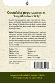 Kesäkurpitsa 'Long White from Sicily'
