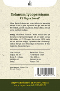 Luumutomaatti F1 'Kajsa Sweet', satoisat tertut, joissa kauniin kiiltäviä, oranssinkeltaisia ​​noin 20 gramman tomaatteja.